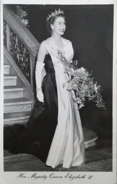 Vintage postcard of HM Queen Elizabeth II