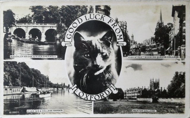 Vintage Oxford postcard